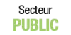 Image avec le texte 'Secteur Public' en noir et vert